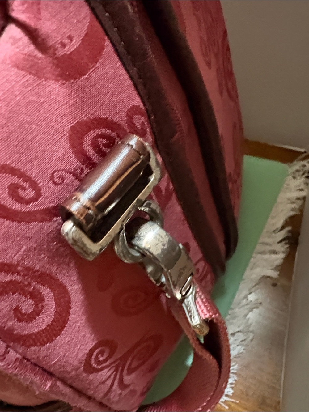 Brighton Pink and Brown Heart Travel Weekender Satchel - Picture 4 of 16